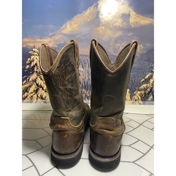 Cabela\'s Pinedale Brown Rounded Toe Western Work Boots Mens Size 10.5 EE main image 12